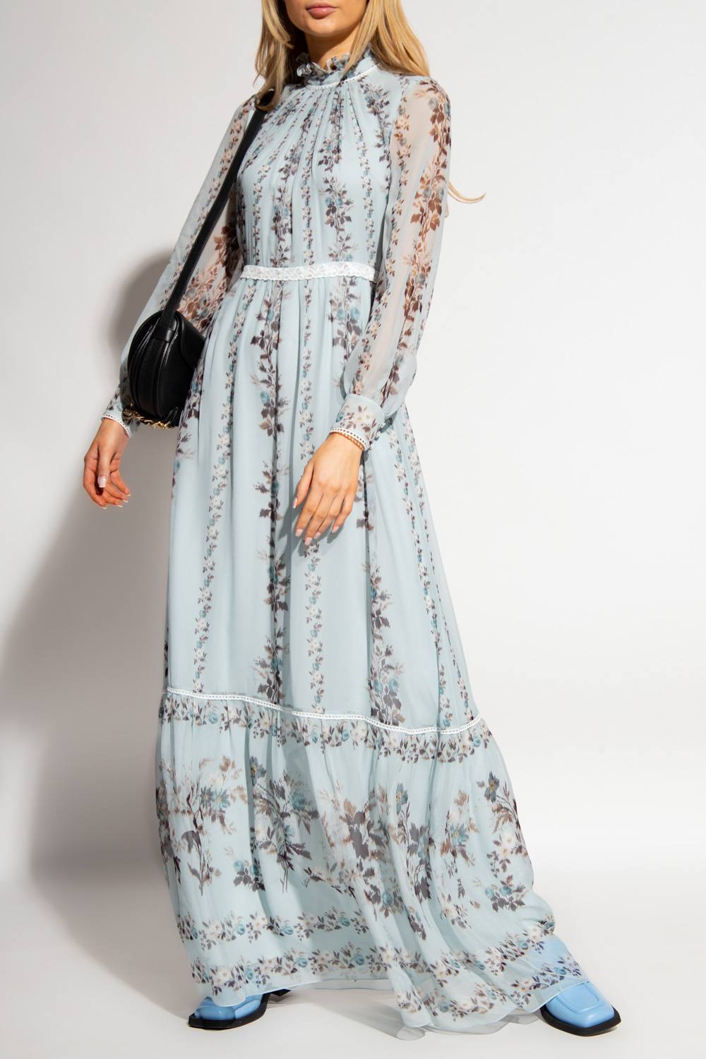 Light blue ‘Clementine’ patterned dress Erdem Vitkac Germany
